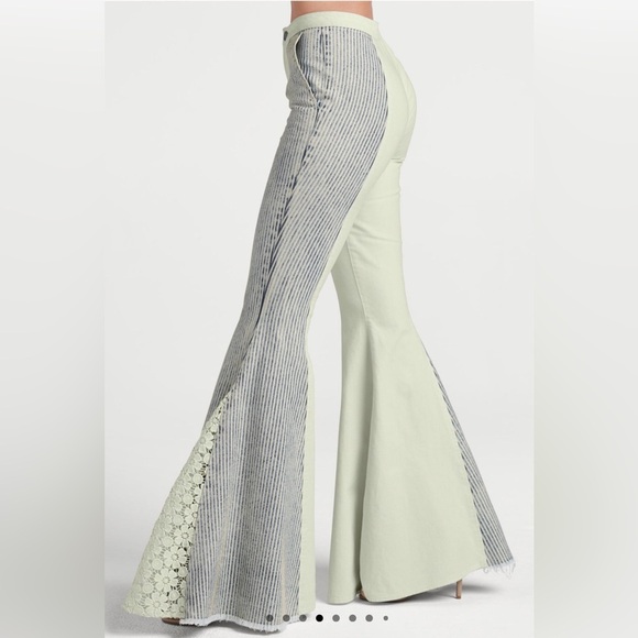 Trendy Flared Pants with Denim Jacket - Picture 5 of 16